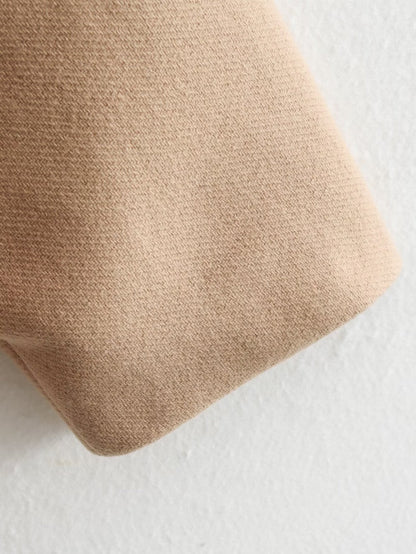 Manteau Décontracté en Laine à Revers