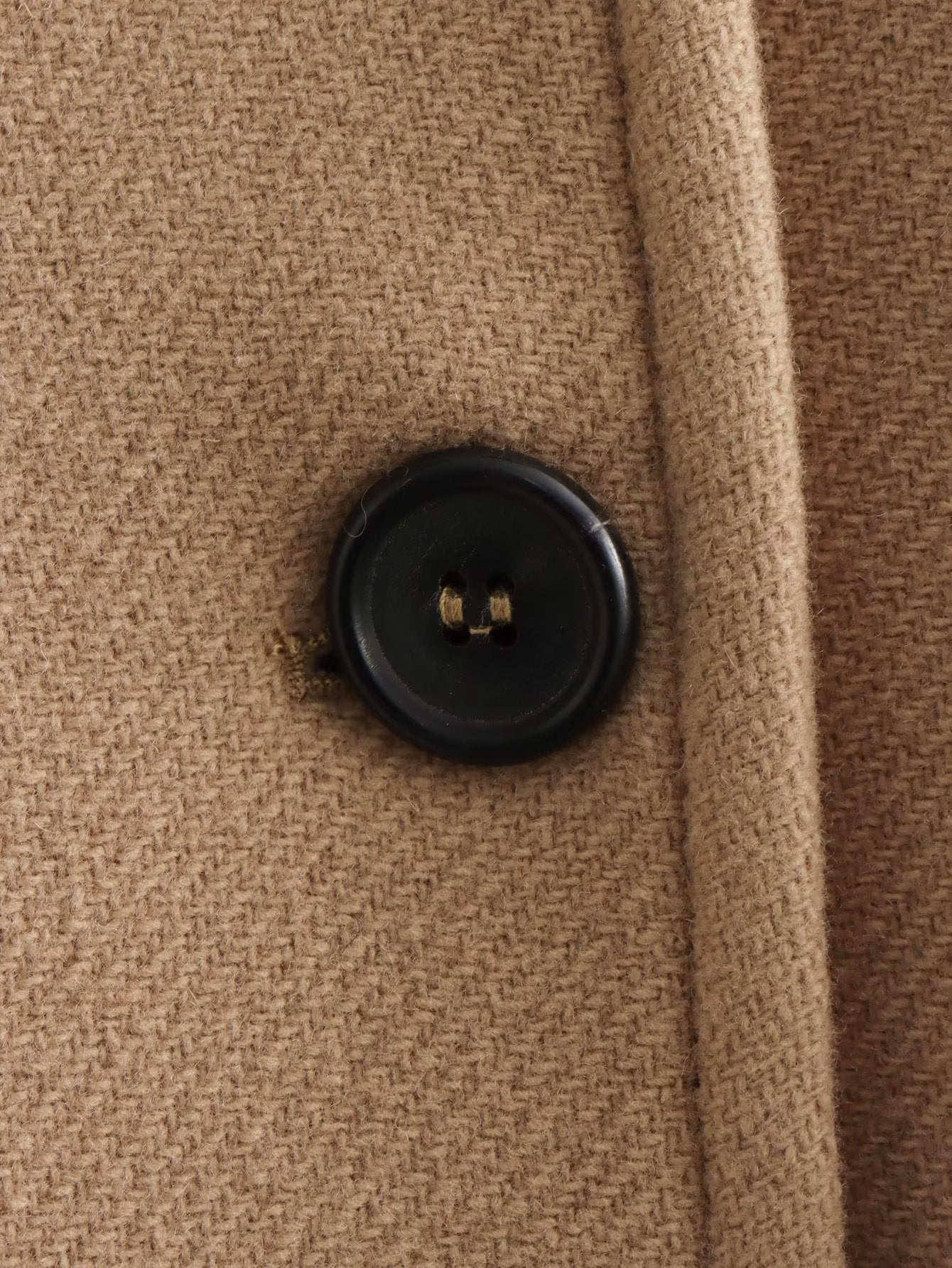 Manteau Décontracté en Laine à Revers